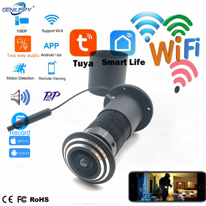 Home Security Front Door Camera - 1080P Mini Peephole Wifi kapı göz