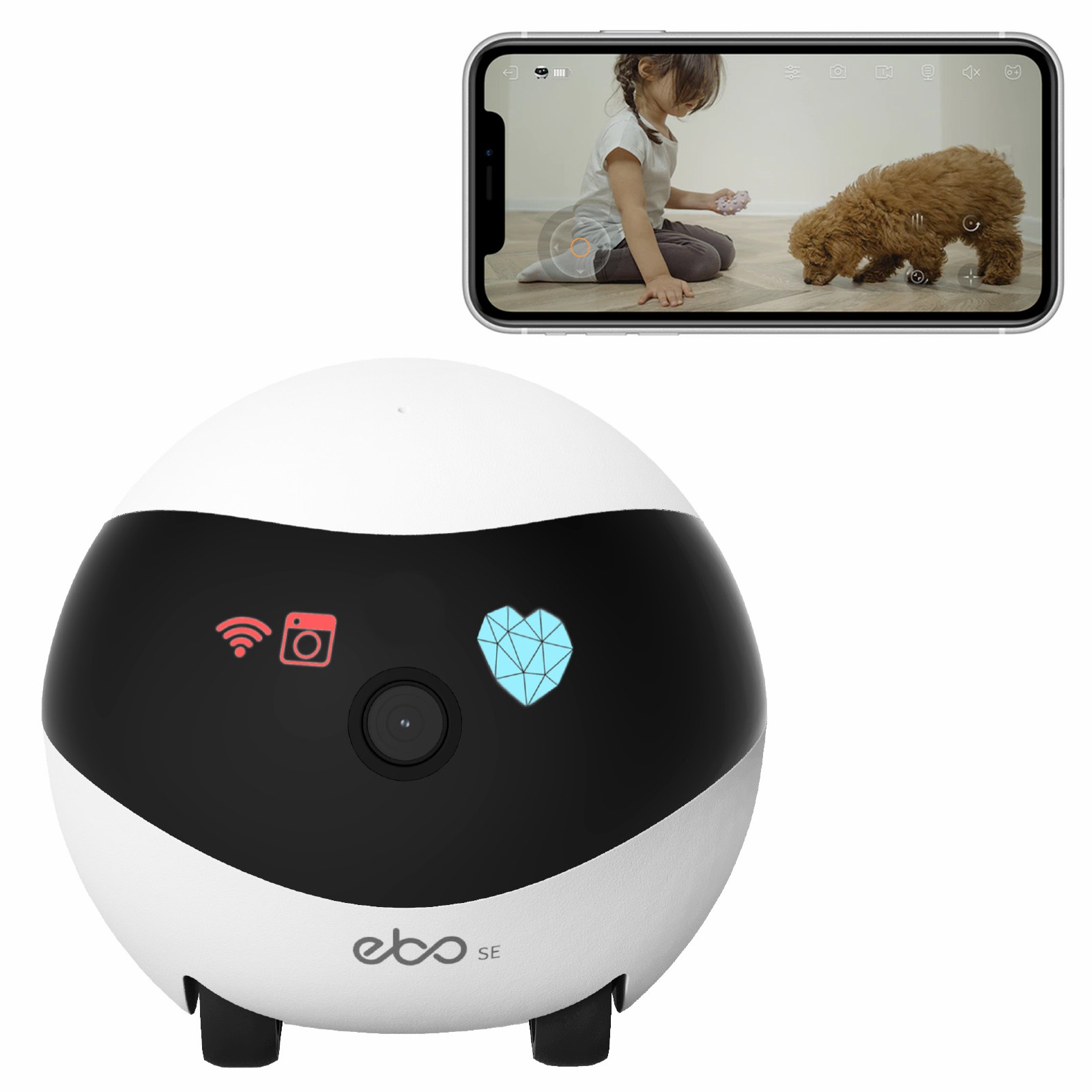 Home Security Robot - EBO SE Akıllı Ev Robotu Yardımcısı,