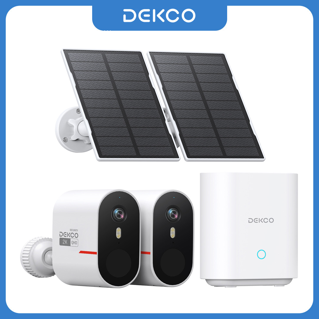 Home Security Items - Dekco 3MP WiFi Solar Kamera Sistemi