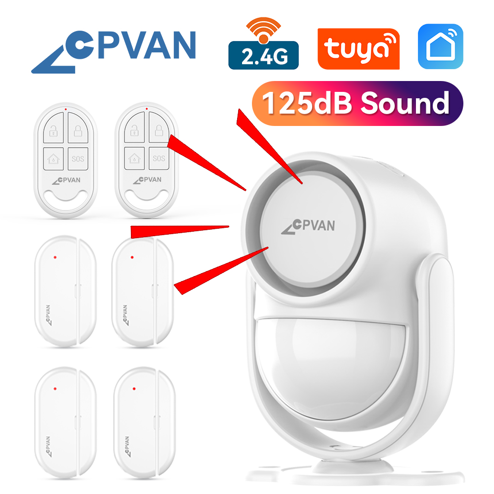 Sim Gsm Alarm - CPVAN Kablosuz WIFI 2.4G Akıllı Ev