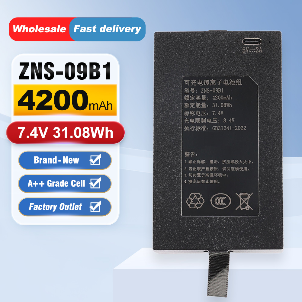 Home Security Battery Replacement - ZNS-09B1 4200mAh C+C- P-P+ Akıllı Kapı
