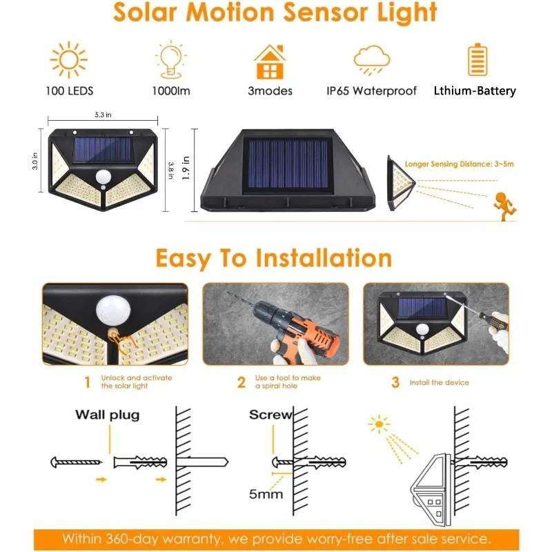 Dış Mekan Güneş Enerjili Duvar - Home Security Flood Lights incelemesi ve fiyatı