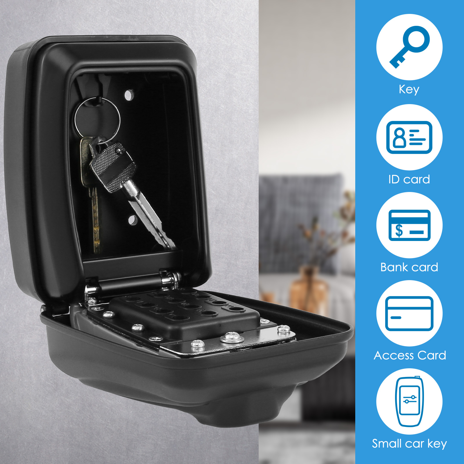Tuş Kilidi Kutusu Duvara Monte - Home Security Items incelemesi ve fiyatı