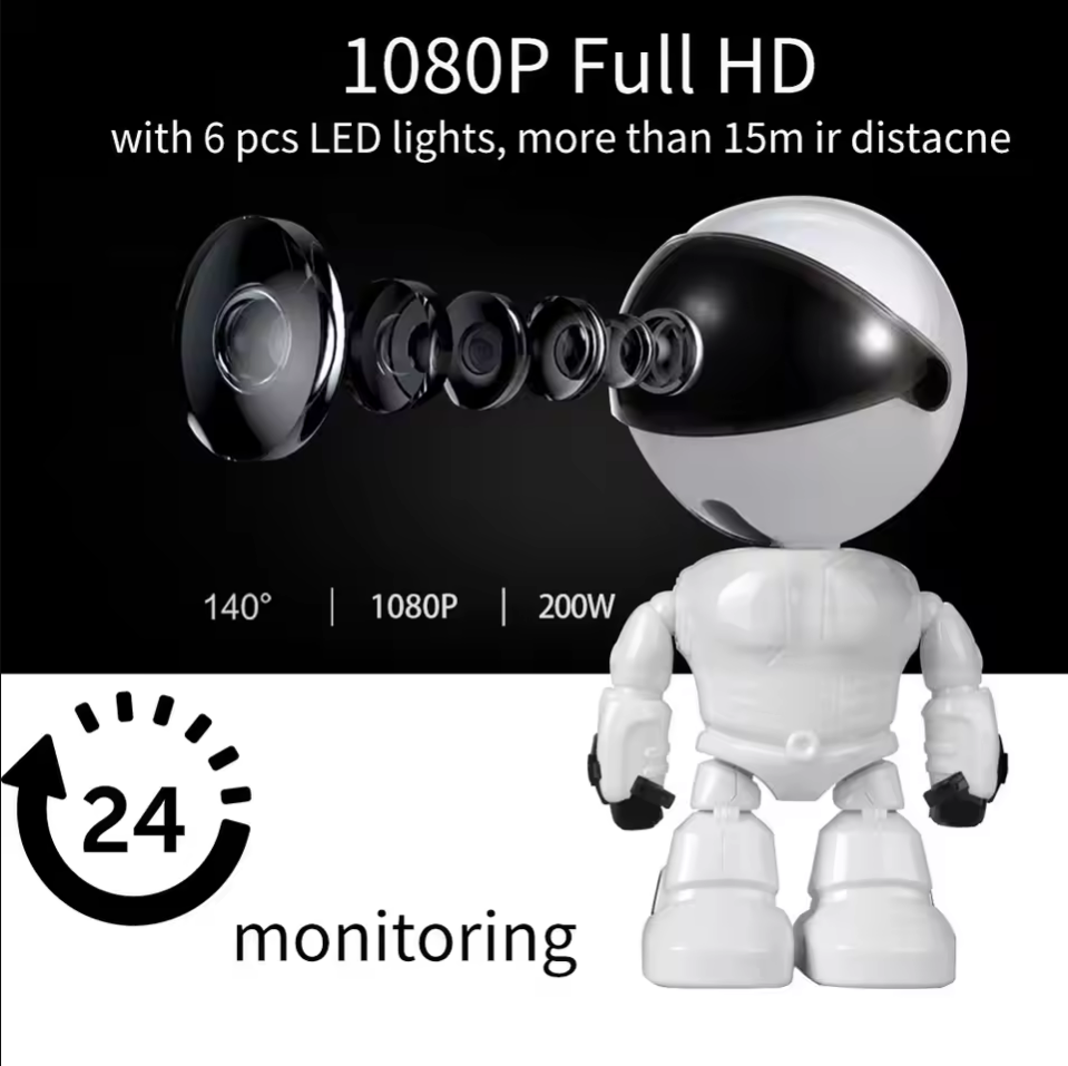 Akıllı Robot WiFi IP Kamera 10 - Home Security Robots incelemesi ve fiyatı