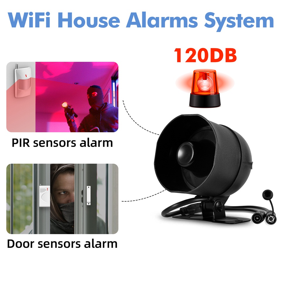 KERUI 120db Siren Alarm Sistem - Sim Gsm Alarm incelemesi ve fiyatı