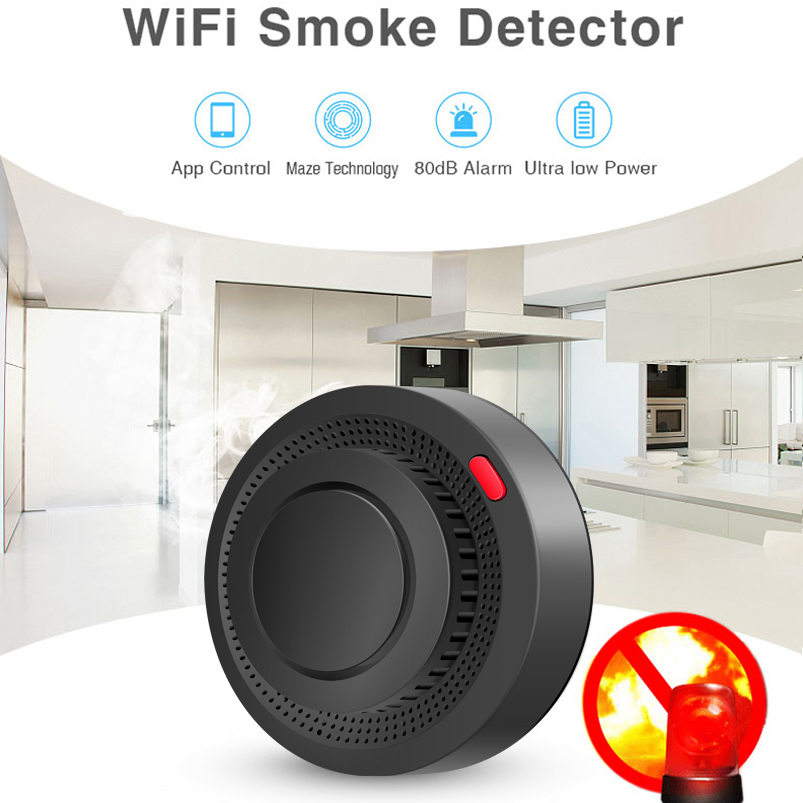 2.4G WiFi Duman Dedektörü Kabl - Sim Gsm Alarm incelemesi ve fiyatı