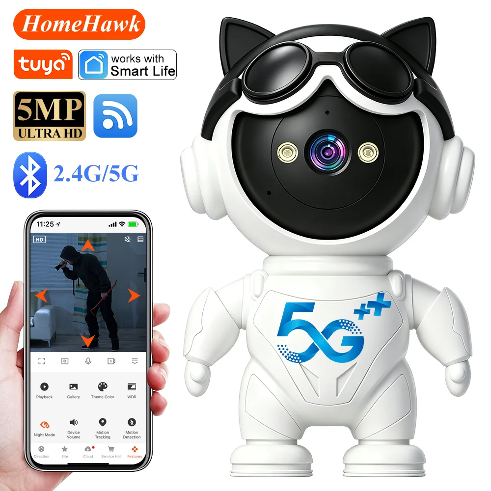Tuya Akıllı Kablosuz IP Kamera - Home Security Robot incelemesi ve fiyatı